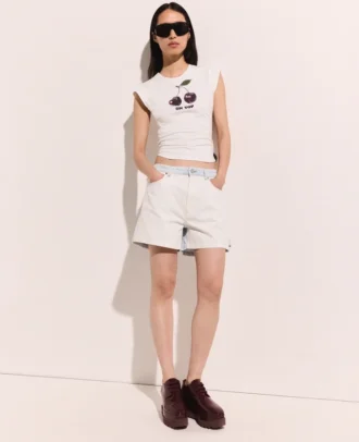 Denimshorts med paneler Denimshorts med paneler