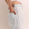 Denimshorts med paneler