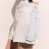 Denimshorts med paneler