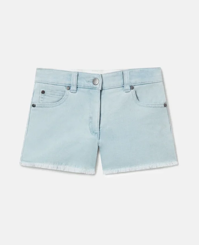 Denimshorts med raka ben Denimshorts med raka ben