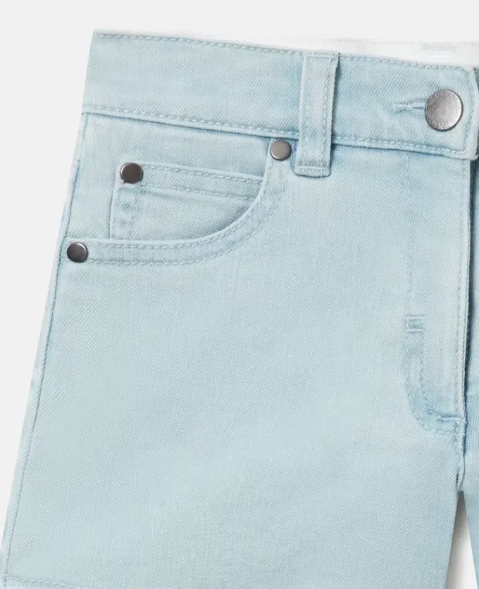 Denimshorts med raka ben Denimshorts med raka ben