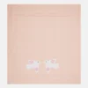 Dove broderad filt