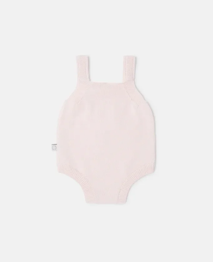 Dove broderad ärmlös romper