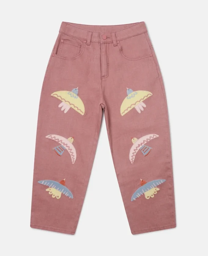 Dove Embroidered Denim Jeans Dove Embroidered Denim Jeans
