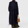 Dubbelknäppt trenchcoat med bälte