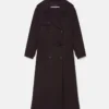 Dubbelvävd trenchcoat med bälte Dubbelvävd trenchcoat med bälte