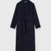 Dubbelvävd trenchcoat med bälte Dubbelvävd trenchcoat med bälte