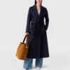 Dubbelvävd trenchcoat med bälte Dubbelvävd trenchcoat med bälte