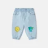 Earth Friends-grafik Jeans-joggingbyxor