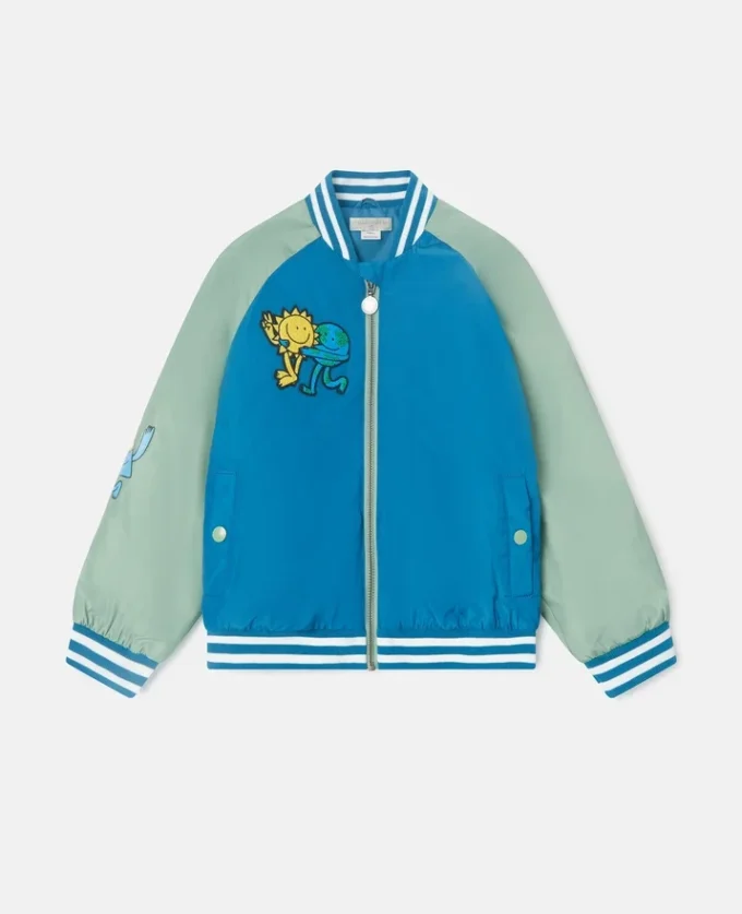 Earth Friends grafisk bomberjacka Earth Friends grafisk bomberjacka