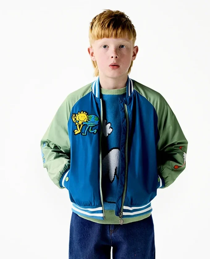 Earth Friends grafisk bomberjacka Earth Friends grafisk bomberjacka
