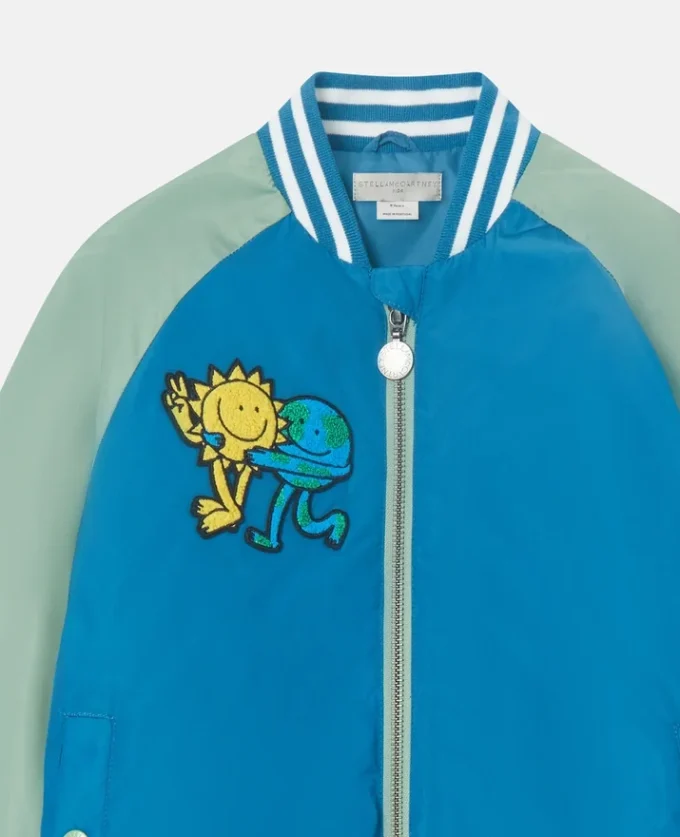 Earth Friends grafisk bomberjacka Earth Friends grafisk bomberjacka