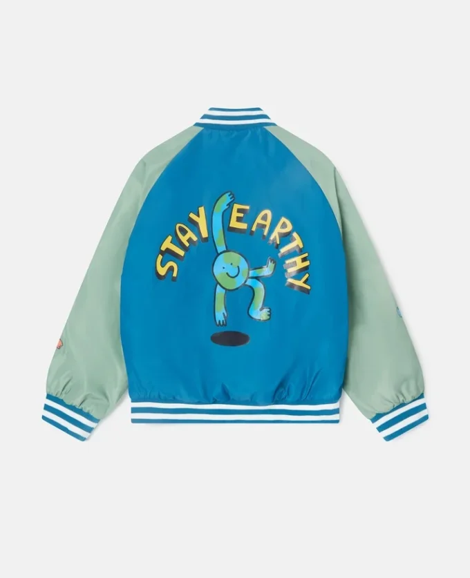 Earth Friends grafisk bomberjacka Earth Friends grafisk bomberjacka