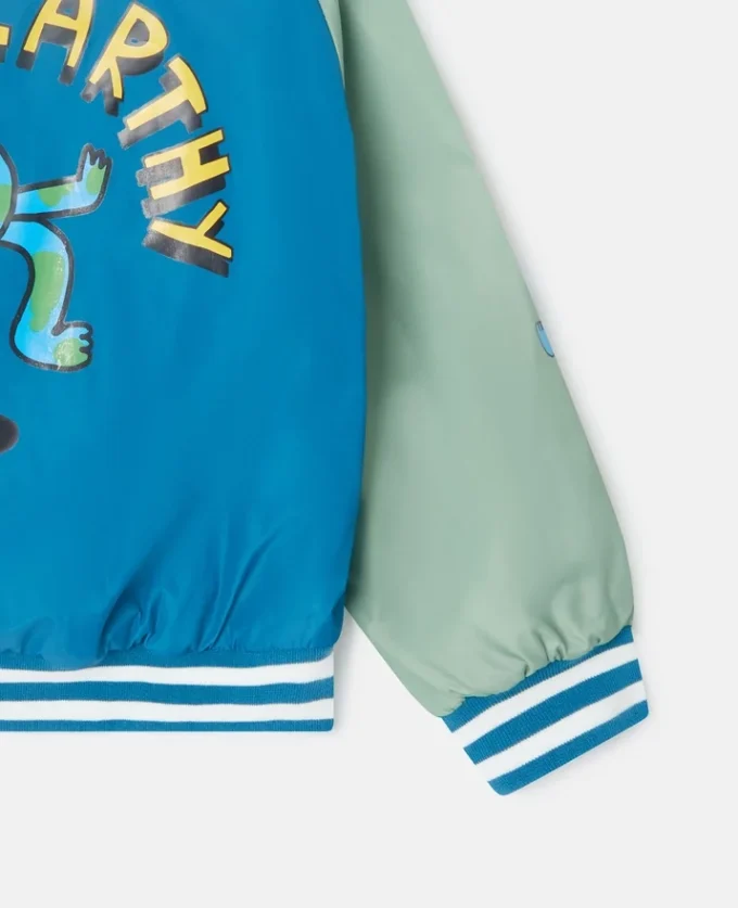Earth Friends grafisk bomberjacka Earth Friends grafisk bomberjacka