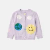 Earth Friends grafisk broderad kofta Earth Friends grafisk broderad kofta