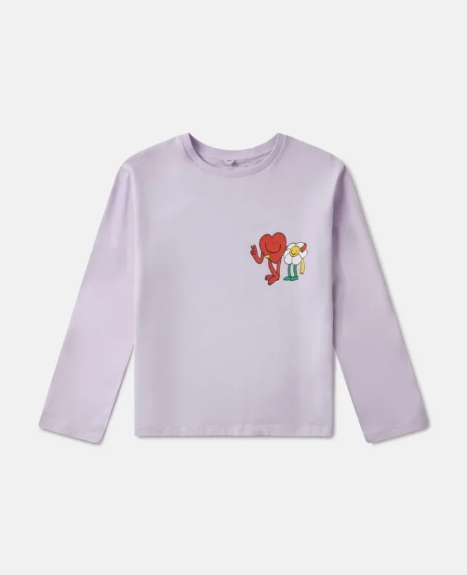 Earth Friends grafisk långärmad topp Earth Friends grafisk långärmad topp