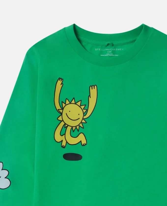 Earth Friends grafisk långärmad topp Earth Friends grafisk långärmad topp