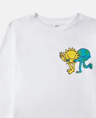 Earth Friends grafisk långärmad topp