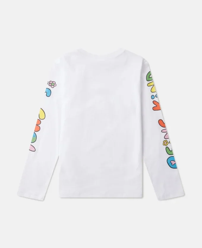 Earth Friends grafisk långärmad topp Earth Friends grafisk långärmad topp