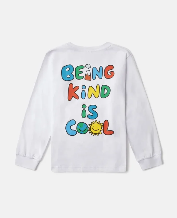 Earth Friends grafisk långärmad topp Earth Friends grafisk långärmad topp