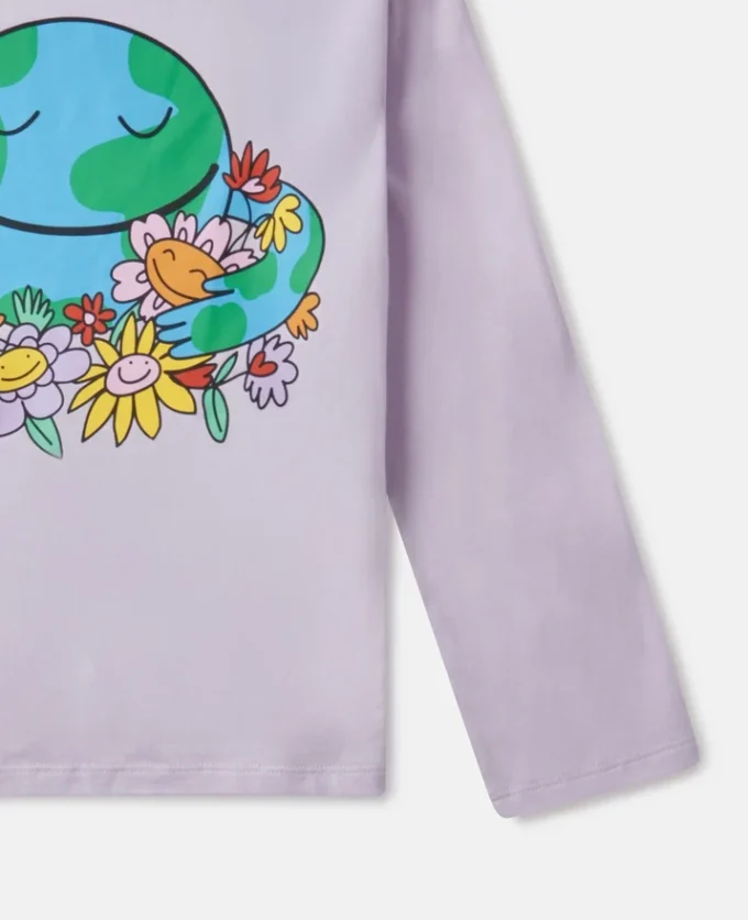 Earth Friends grafisk långärmad topp Earth Friends grafisk långärmad topp