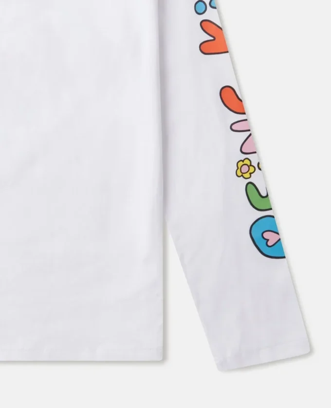 Earth Friends grafisk långärmad topp Earth Friends grafisk långärmad topp