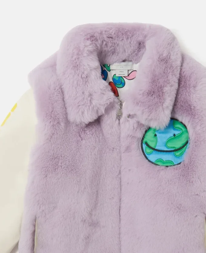 Earth Friends grafisk plyschjacka Earth Friends grafisk plyschjacka