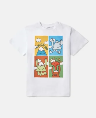 Earth Friends grafisk T-shirt
