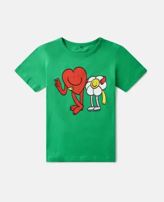 Earth Friends grafisk T-shirt