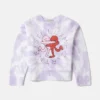 Earth Friends grafisk tie-dye-tröja med rund hals Earth Friends grafisk tie-dye-tröja med rund hals