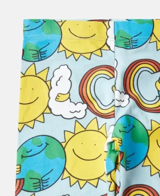 Earth Friends-leggings med tryck