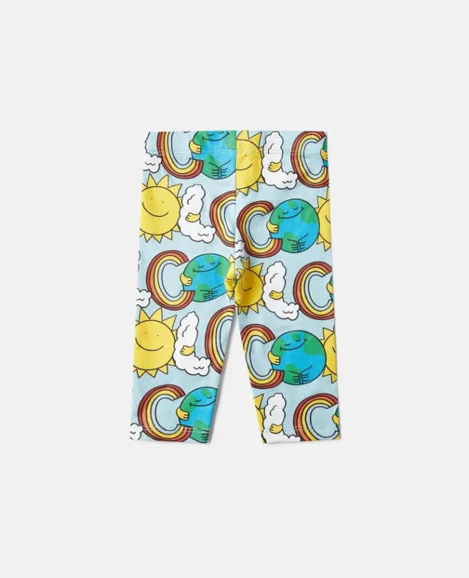 Earth Friends-leggings med tryck