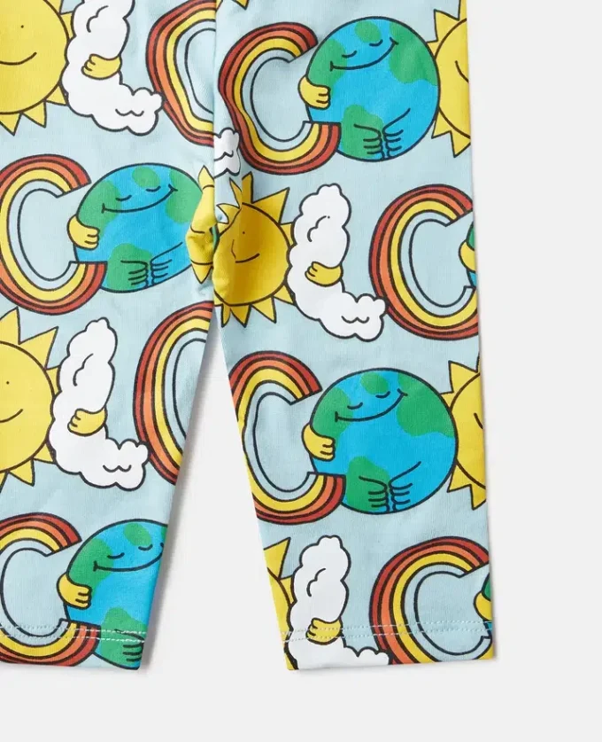 Earth Friends-leggings med tryck