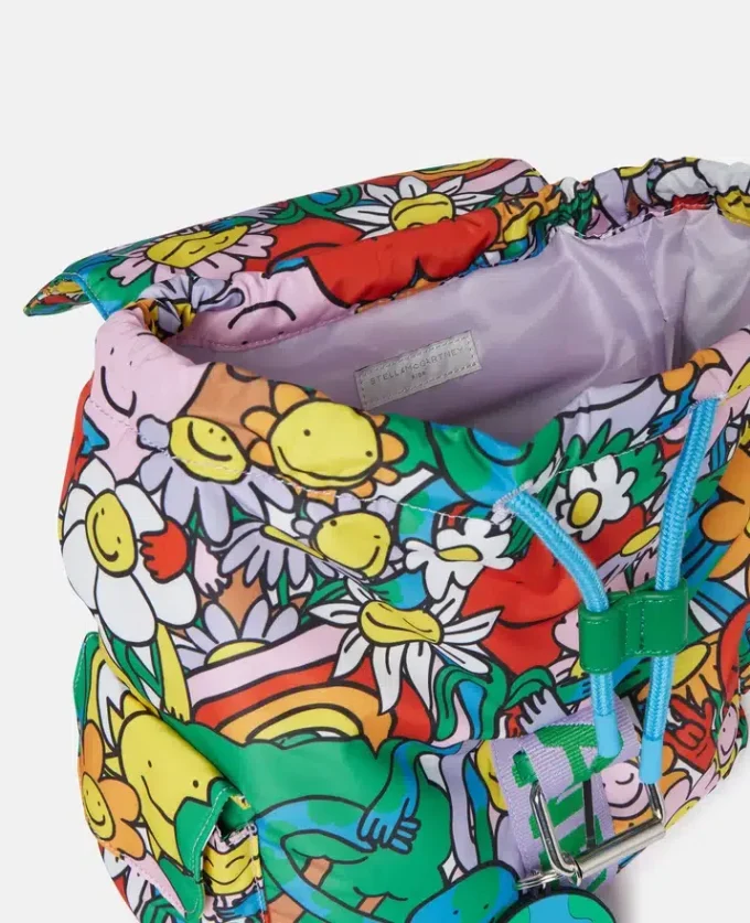 Earth Friends Print Buckle-ryggsäck Earth Friends Print Buckle-ryggsäck