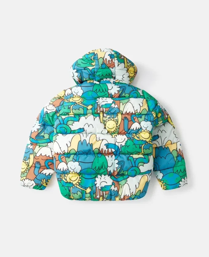 Earth Friends Print Raincoat