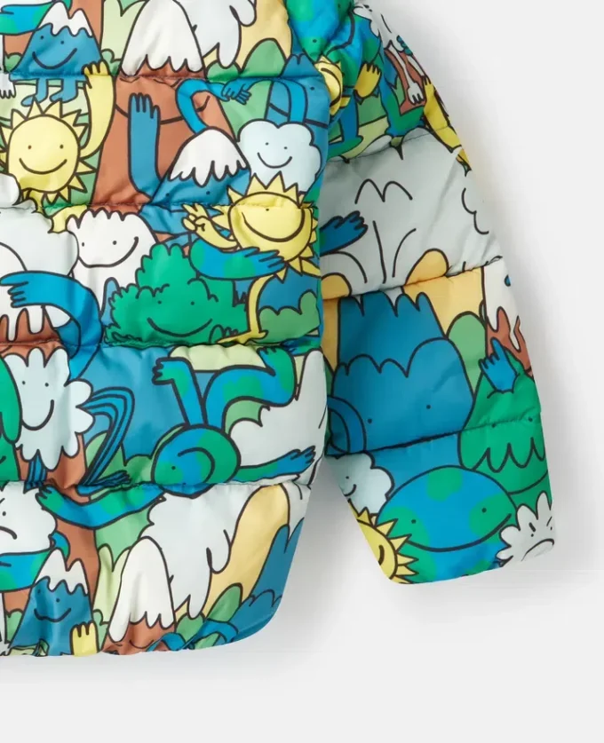 Earth Friends Print Raincoat