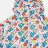 Earth Friends regnjacka med textprint