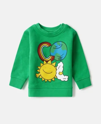 Earth Friends-tröja med rund hals