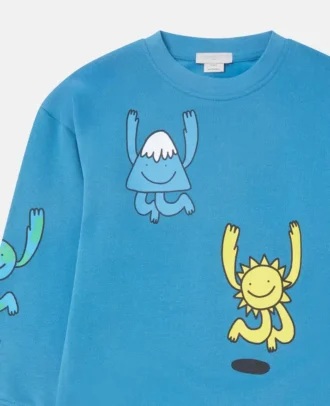 Earth Friends-tröja med rund hals