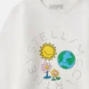Earth Friends-tröja med rund hals