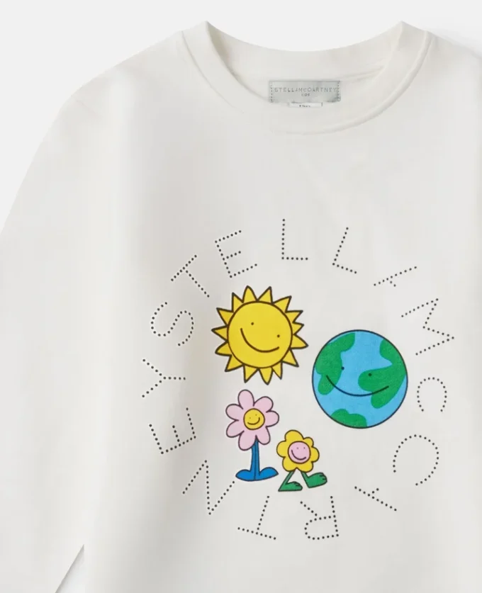 Earth Friends-tröja med rund hals