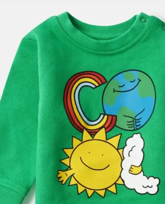 Earth Friends-tröja med rund hals