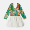 Earth Friends-tryck Tulle Petals-klänning Earth Friends-tryck Tulle Petals-klänning