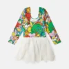 Earth Friends-tryck Tulle Petals-klänning Earth Friends-tryck Tulle Petals-klänning