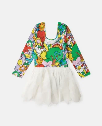 Earth Friends-tryck Tulle Petals-klänning