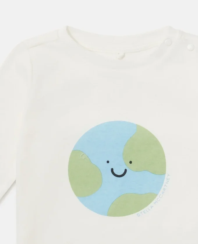 Earth grafisk långärmad tröja