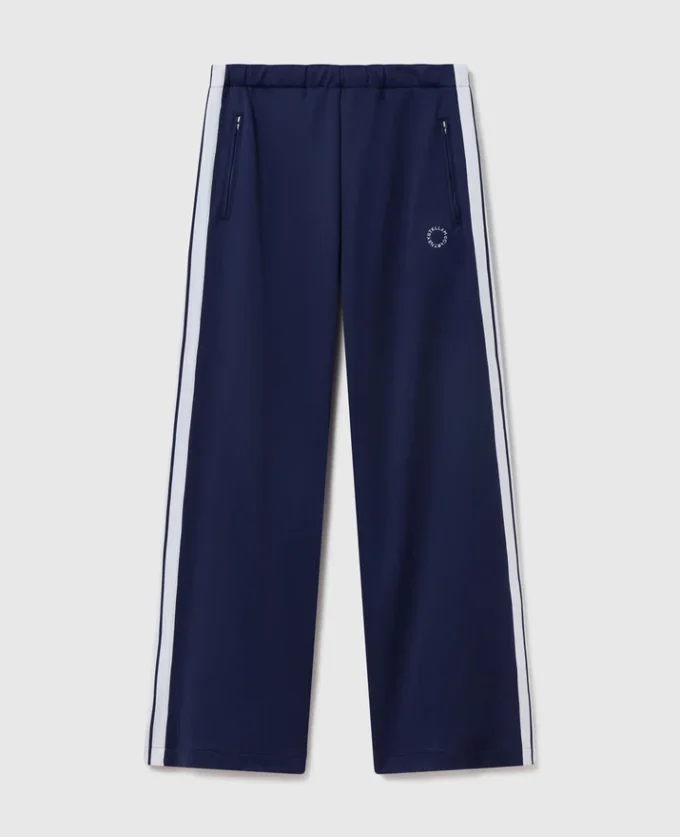 Elastisk midja Dubbelrandiga joggingbyxor