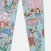 Elastiska leggings med skogsmönster