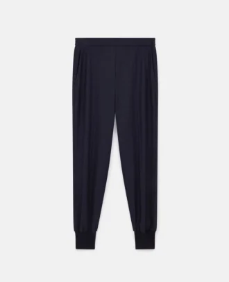 Elastiska sweatpants i ull