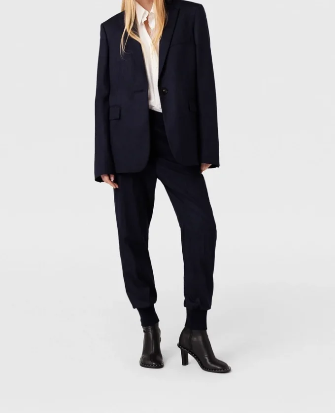 Elastiska sweatpants i ull Elastiska sweatpants i ull